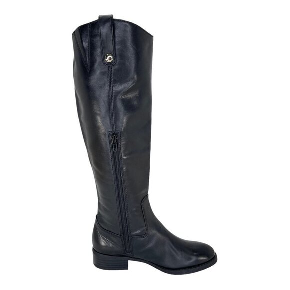 International Concepts Fawne Black Leather Knee High Womens Boots Size 5M - Picture 3 of 14